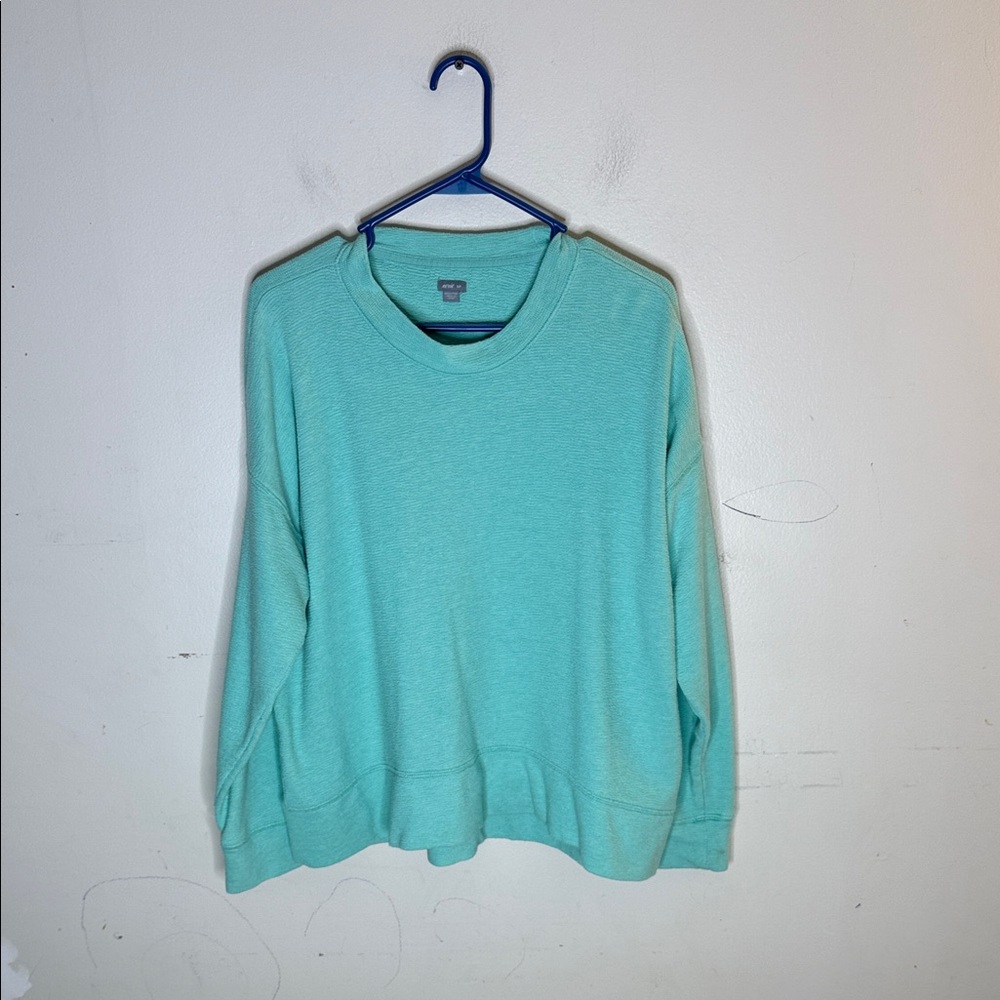 Aerie Mint / Teal Green Long Sleeve Top Size Small